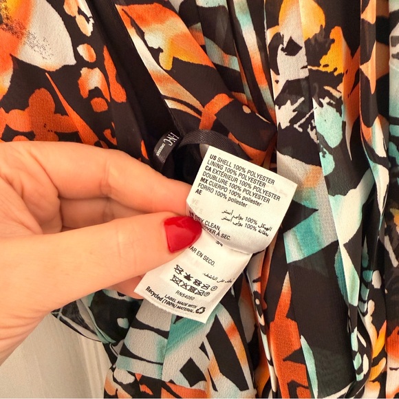 NWT International Concepts Floral Halter Maxi Dress Zip Flowy Tropical Vacation - Picture 9 of 9